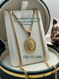 CADENA CHINO + DIJE VIRGEN
