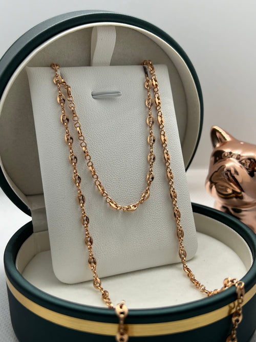 CADENA GC ORO ROSA 60CM