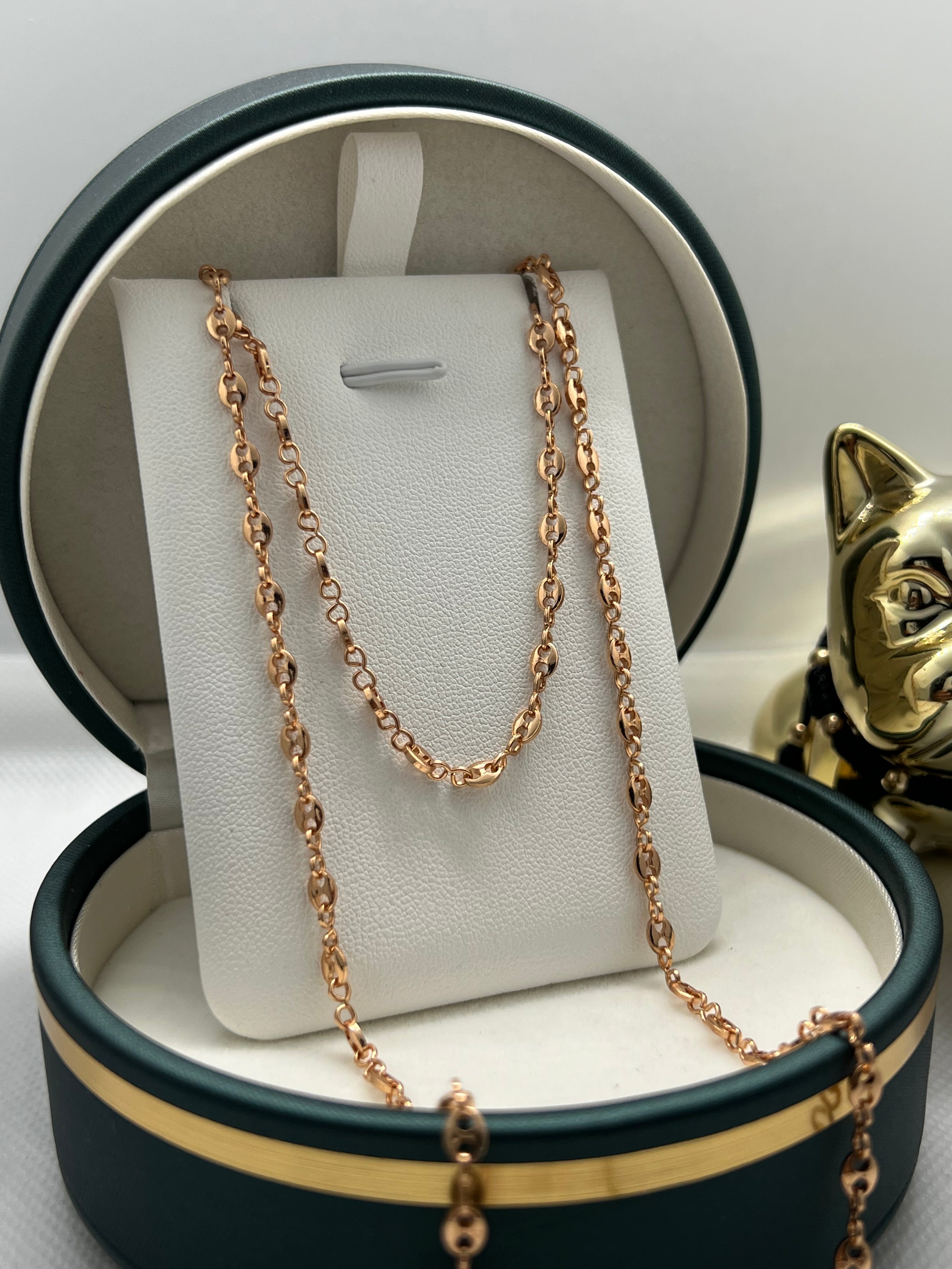 CADENA GC ORO ROSA 60CM