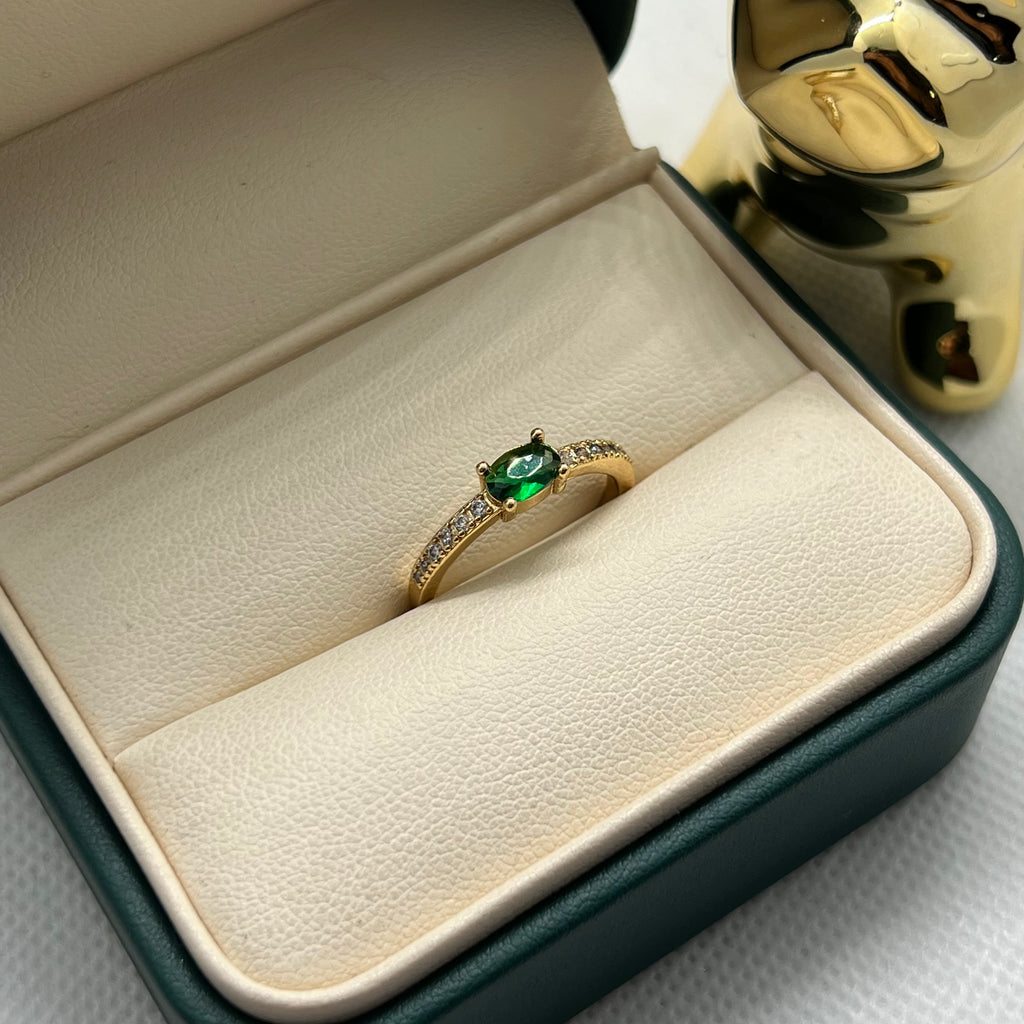 ANILLO CIRCON VERDE