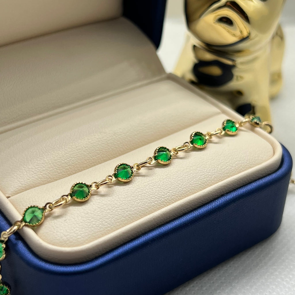 PULSO DIAMANTADO CIRCON VERDE
