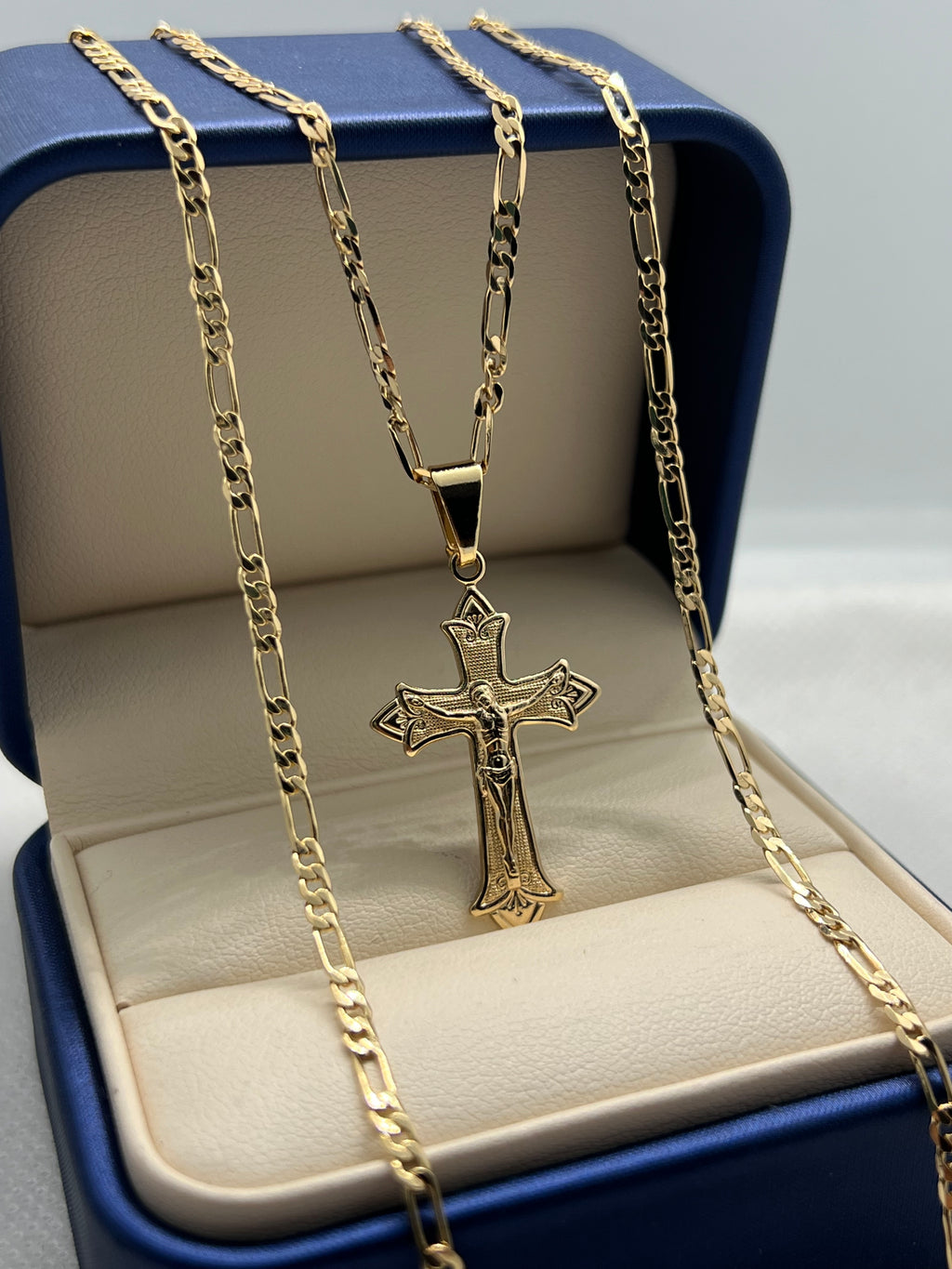 CADENA CARTIER DE 60CM + DIJE CRUZ CRISTO