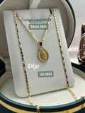 CADENA ESPEJO + DIJE VIRGEN