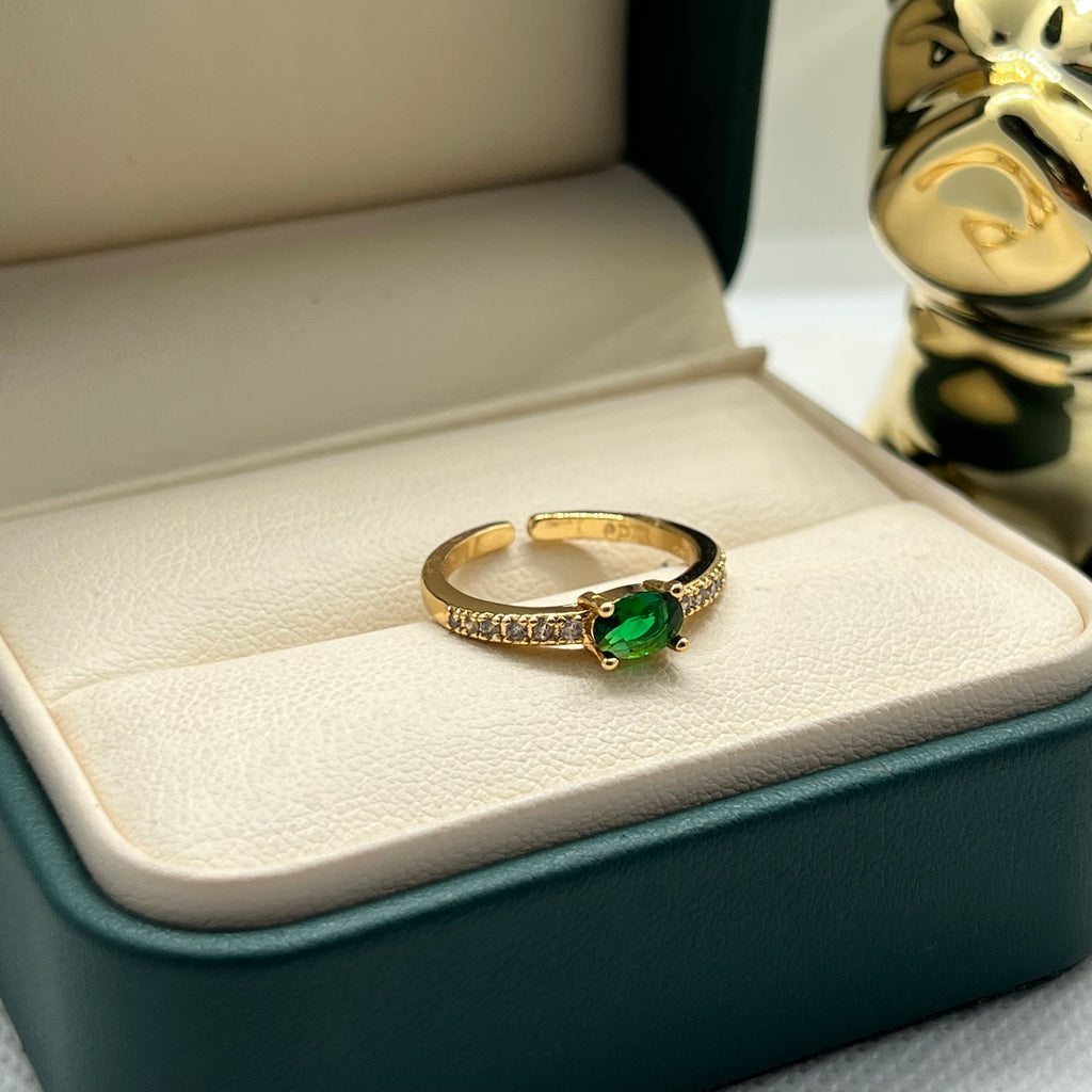 ANILLO CIRCON VERDE