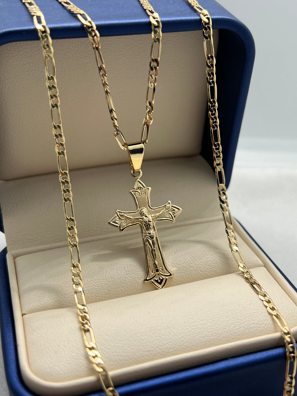 CADENA CARTIER DE 60CM + DIJE CRUZ CRISTO