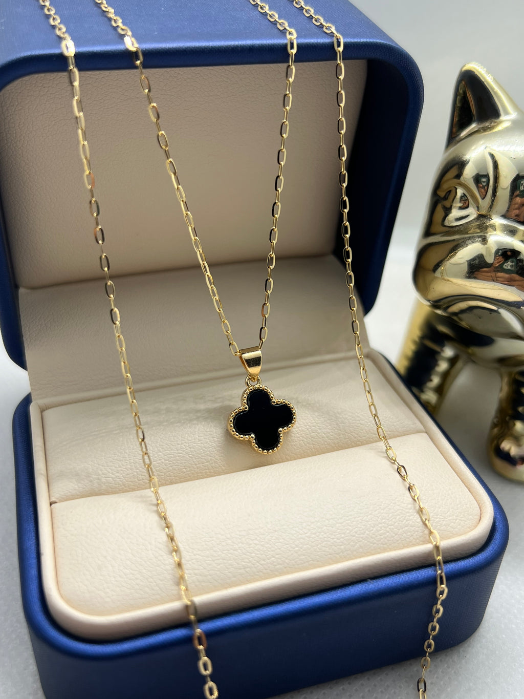 CADENA AROS DE 45CM + DIJE VF NEGRO